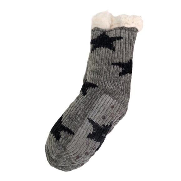 Steve Madden Chenille Star Faux Fur Slipper Socks ✨FINAL PRICE DROP✨ - Picture 3 of 5